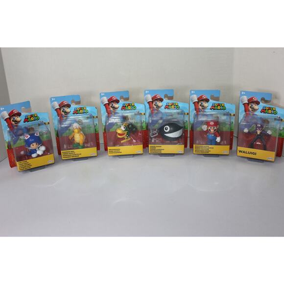Super Mario Action Figure Set of 6 (800) - Picture 1 of 7
